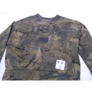 Under Armour green camo  small sweatshirt